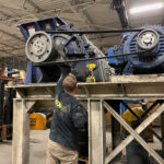 20,000 lb chain mill move